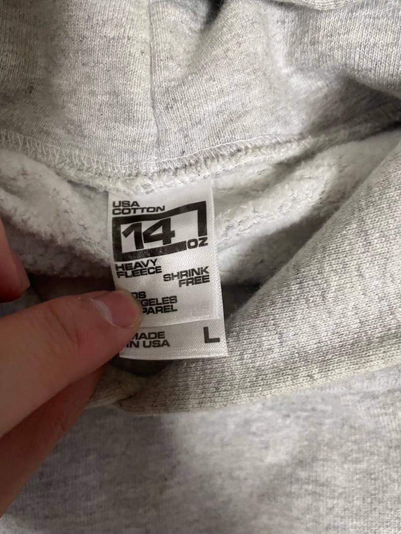 ロサンゼルスアパレル USAコットン 14oz パーカー L ノームコア