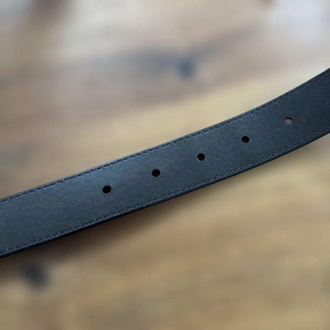 ルイヴィトン☆レザー ベルト チェッカーパターン バックル