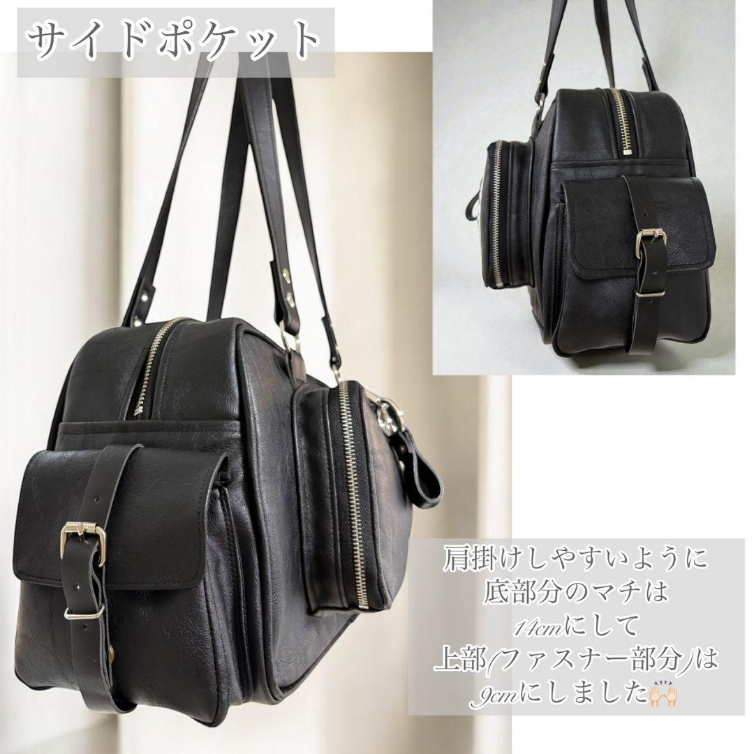 Wallet Pocket bag／black leather