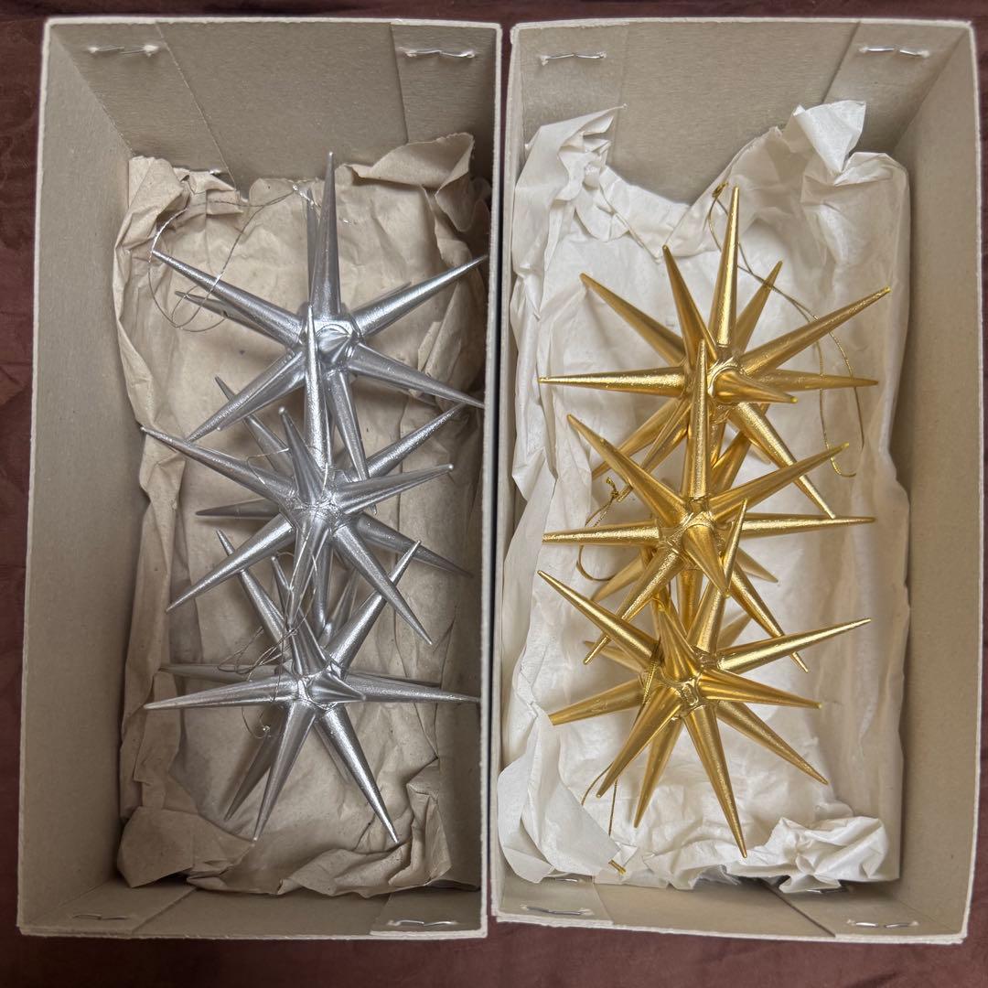 【新品6個】ドイツ製クリスマスオーナメント　ベツレヘムの星　大