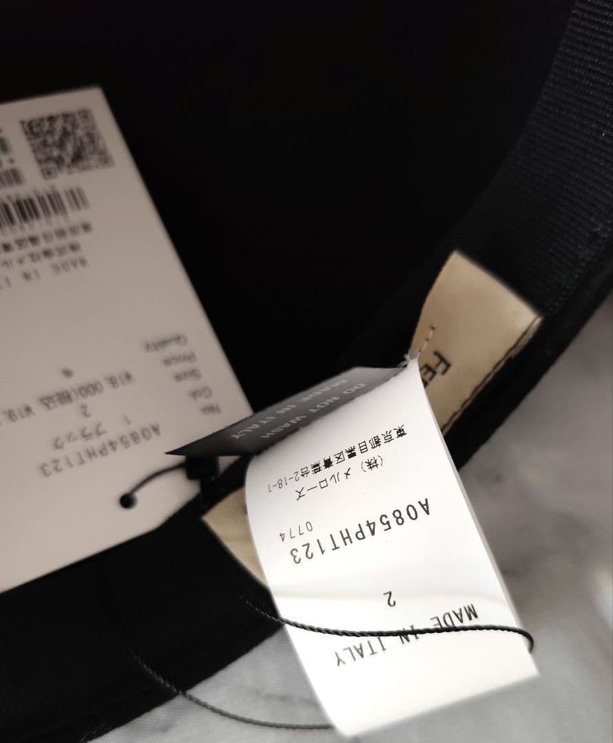 新作 新品 サードマガジン✨パール フェルト キャップ ブラック 黒 冬素材