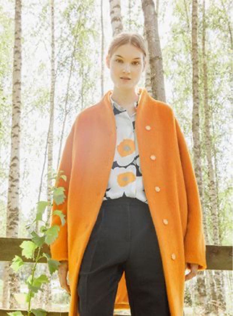 【極美品】Marimekko MOLLIS 34 チェスターコート ロングコート