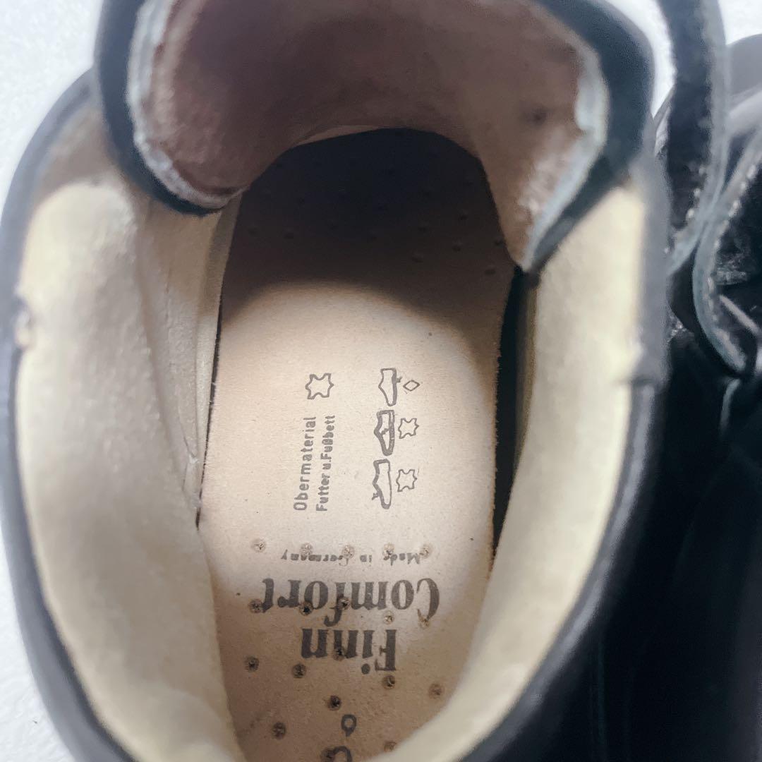 希少✨フィンコンフォート ダブルストラップ ハイカットスニーカー 40 ブラック