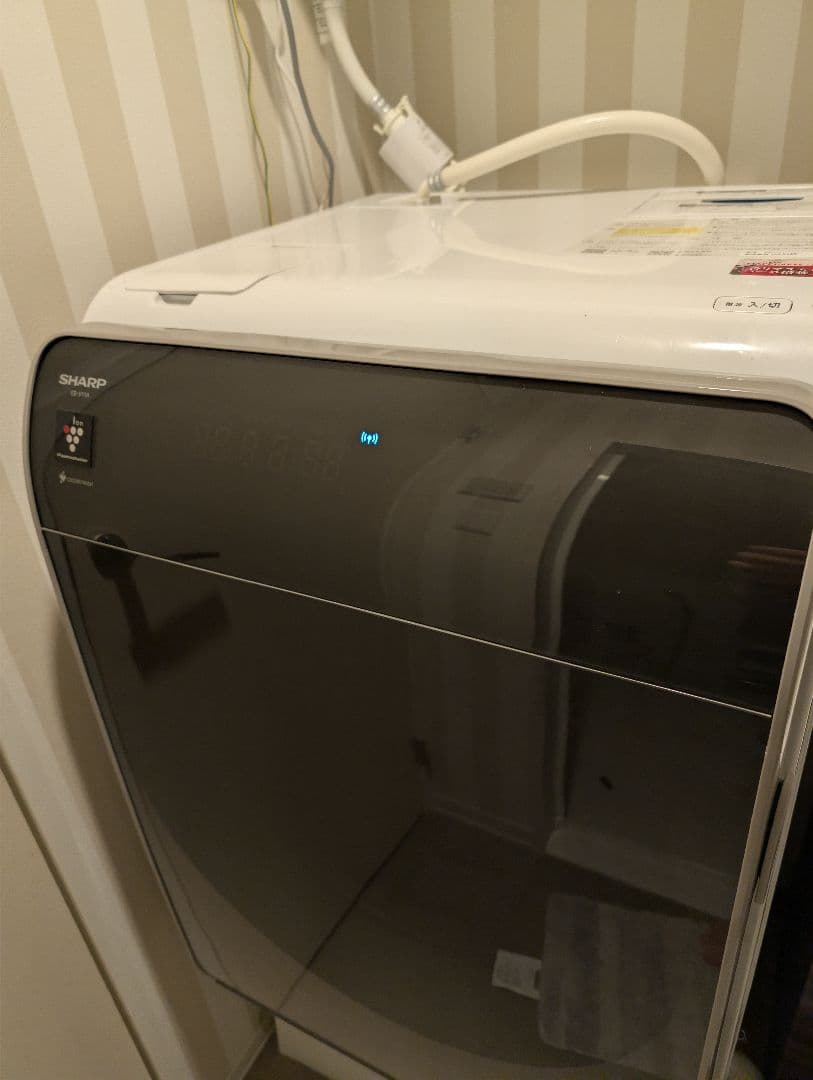 SHARP ドラム式洗濯乾燥機 アッシュゴールド & 銀イオンホース