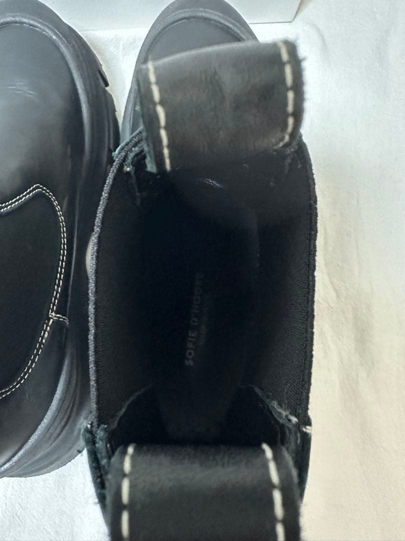 SOFIE D'HOORE レザー サイドゴアブーツ