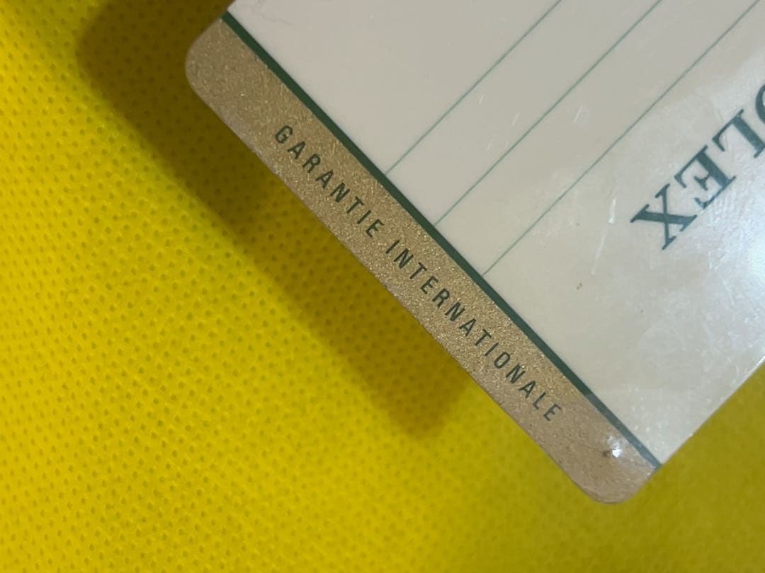 ロレックス　ギャランティー　　保証書　214270 75R177J2 ROLEX