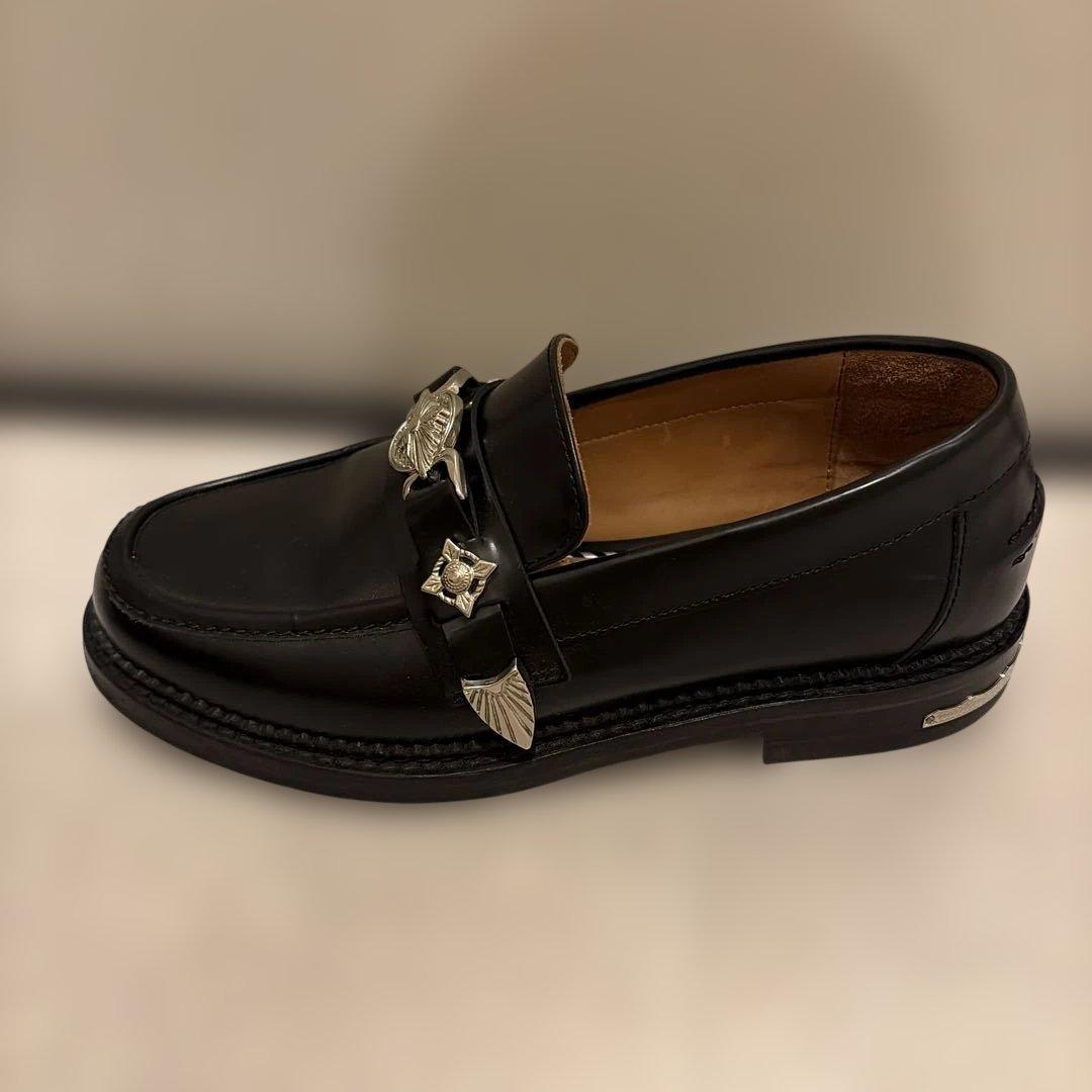 TOGA PULLA ブラックレザー ローファー