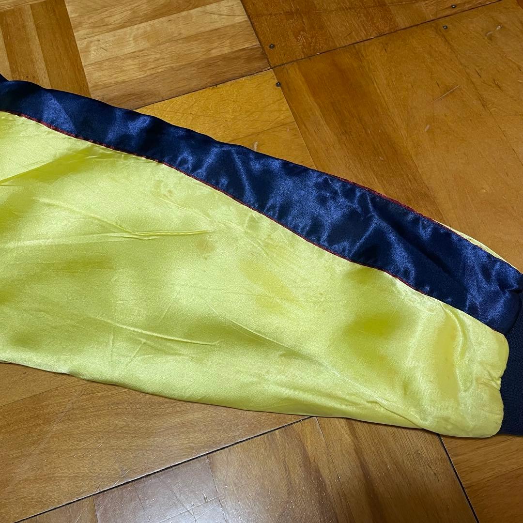 【SALE】90sスカジャン 沖縄マップ シーサー 鷹 虎 龍 刺繍