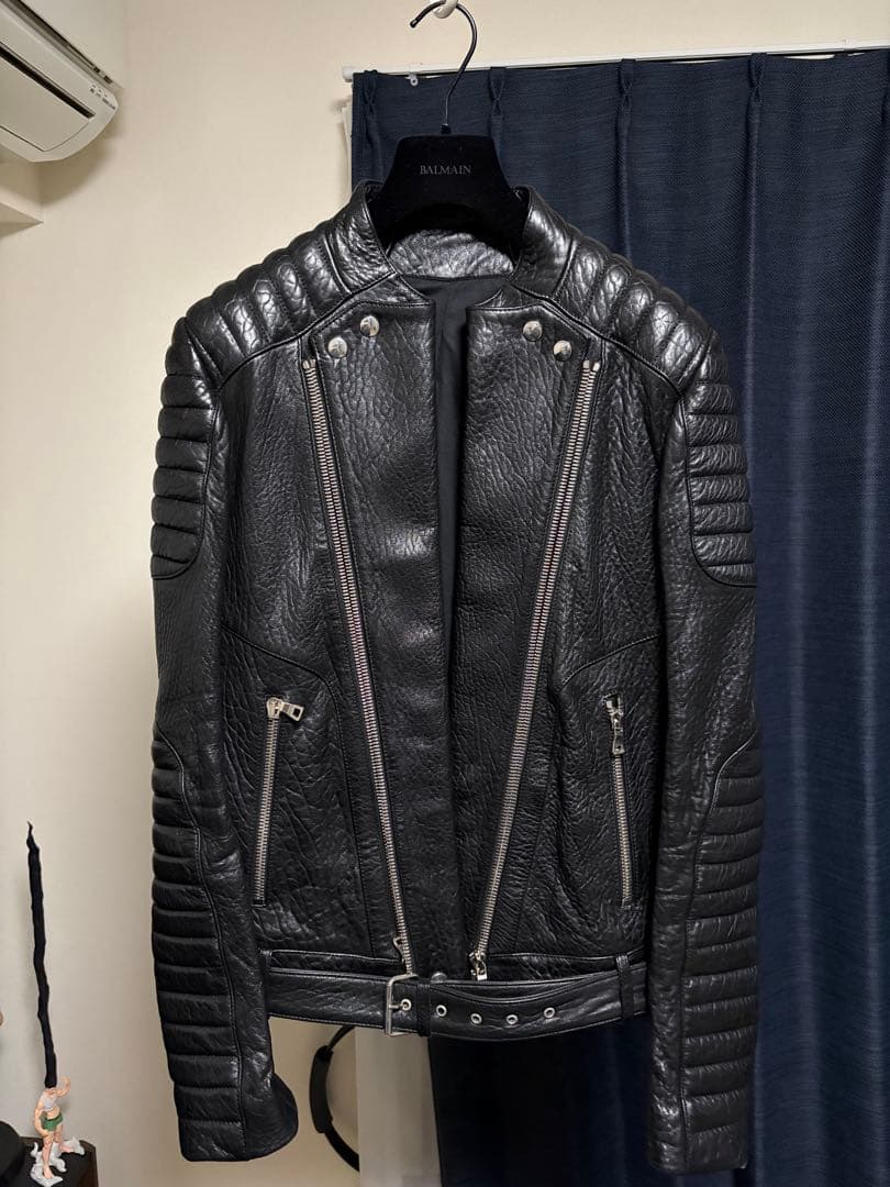 balmain バイカーレザージャケット