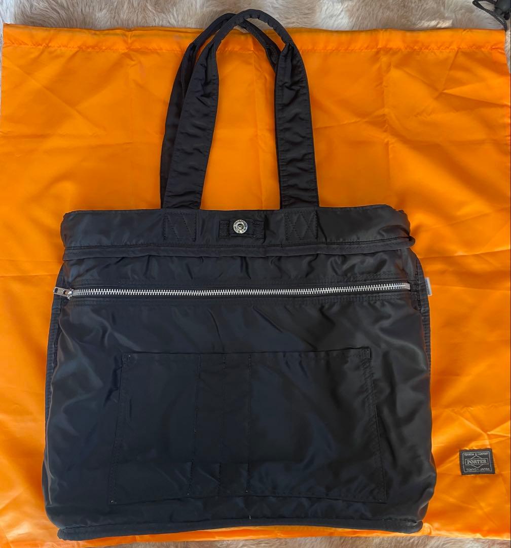 PORTER ポーター タンカー トートバッグ 肩掛け可 ブラック