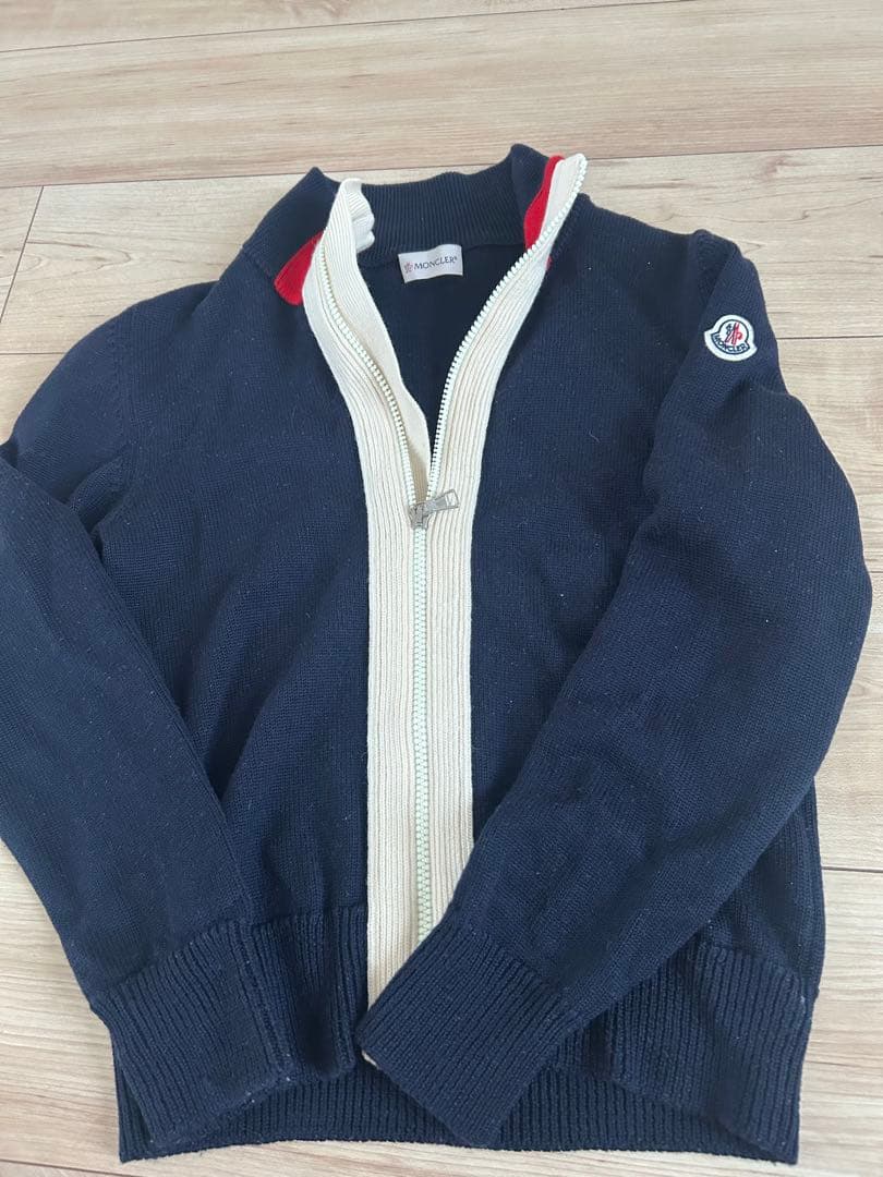 に*ん様 MONCLER ネイビー フルジップセーター