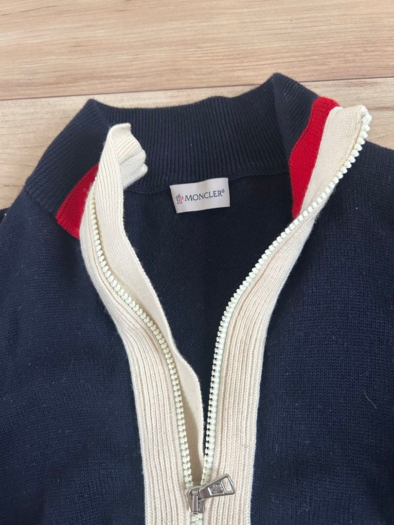 に*ん様 MONCLER ネイビー フルジップセーター