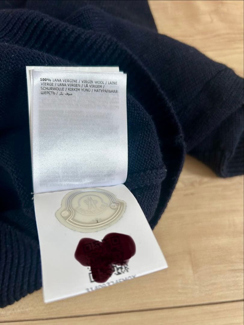 に*ん様 MONCLER ネイビー フルジップセーター