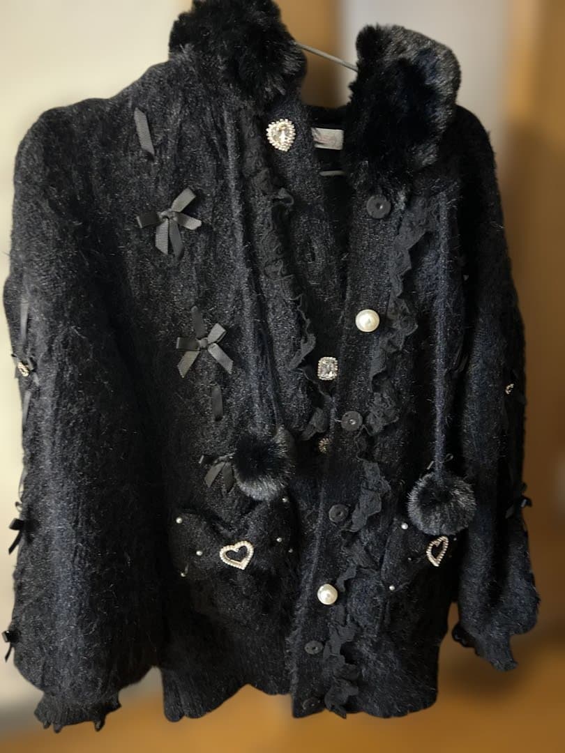 LIZLISA うさみみフェザーニットパーカー