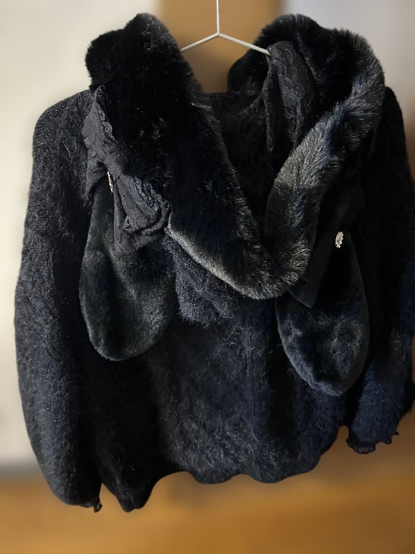 LIZLISA うさみみフェザーニットパーカー