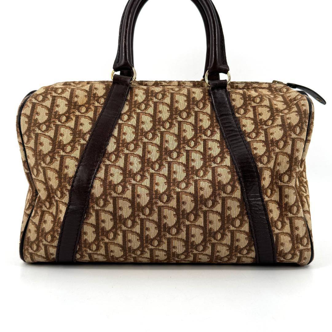 【美品】 Christian Dior トロッター キャンバス ボストンバッグ