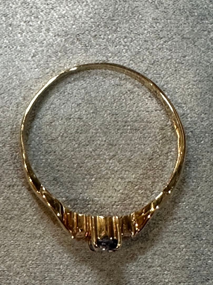 U*n様 K18 サファイア、ダイヤリング