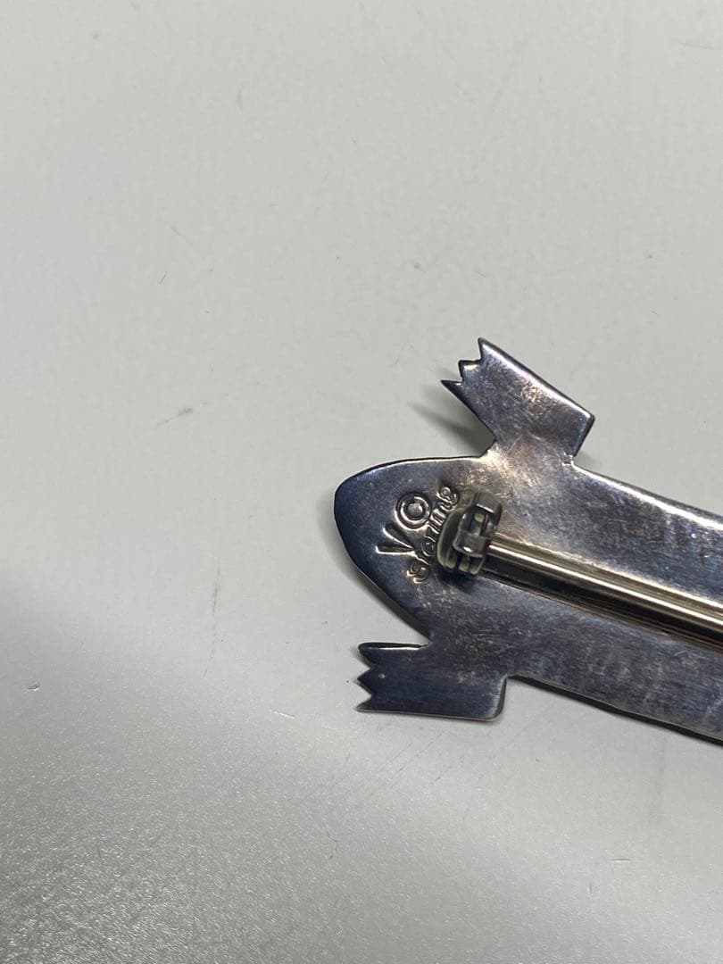 Navajo V@刻印　ターコイズ付きブローチ リザード最終値下げ