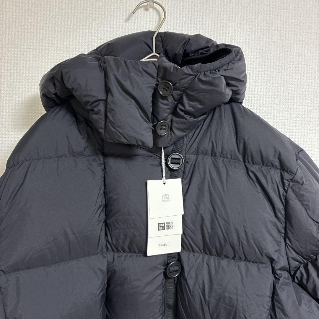 新品 ユニクロ ユー ウルトラライトダウンコート＋ XL 黒 収納袋付き