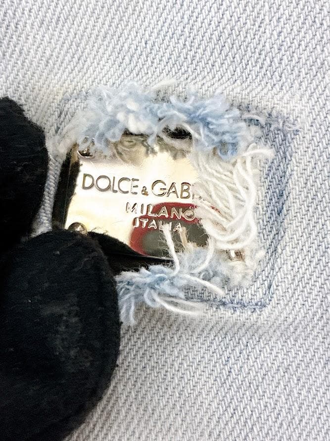 ２点おまとめ なぉさん専用 【美品 】ドルチェ＆ガッバー ビジュー付きデニム