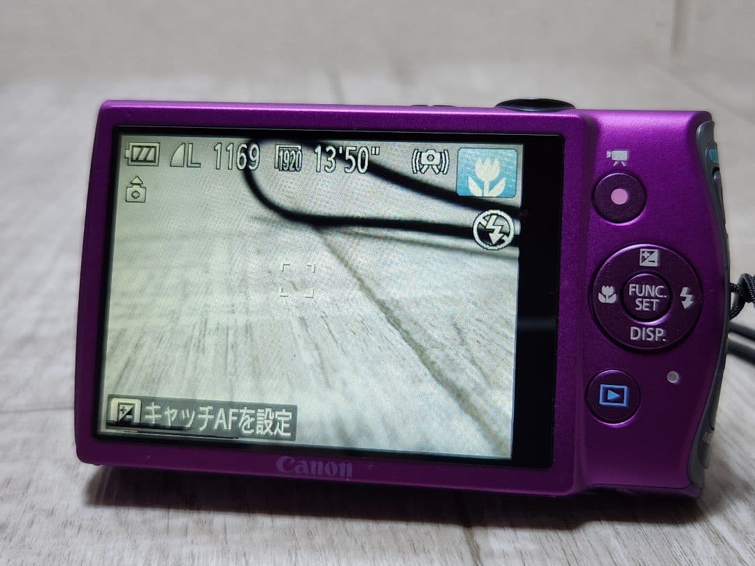 液晶不良 Canon IXY 600F パープル デジタルカメラ デジカメ