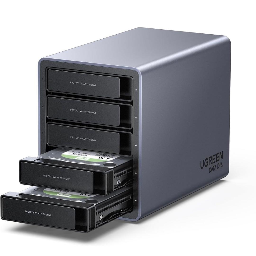 UGREEN HDD ケース 3.5インチ 5Bay SSD ケースUSB3.0