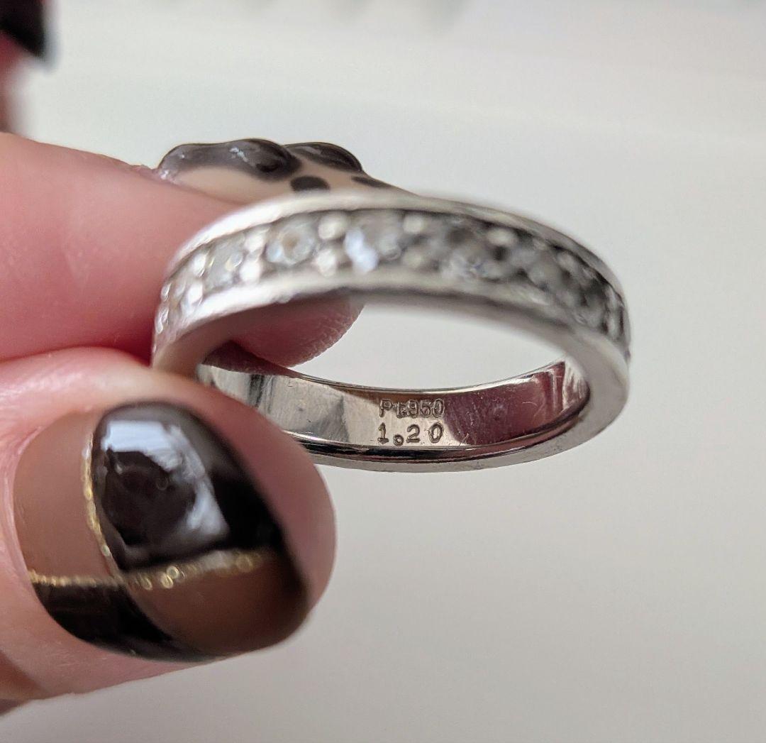 【kohatan】Pt950フルエタニティリング ダイヤモンド 1.2ct