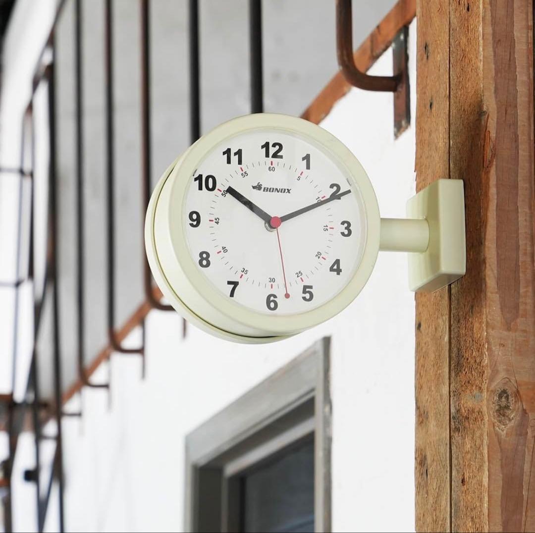 専用です。ダルトン（Dulton） ダブルフェイスクロック アイボリー