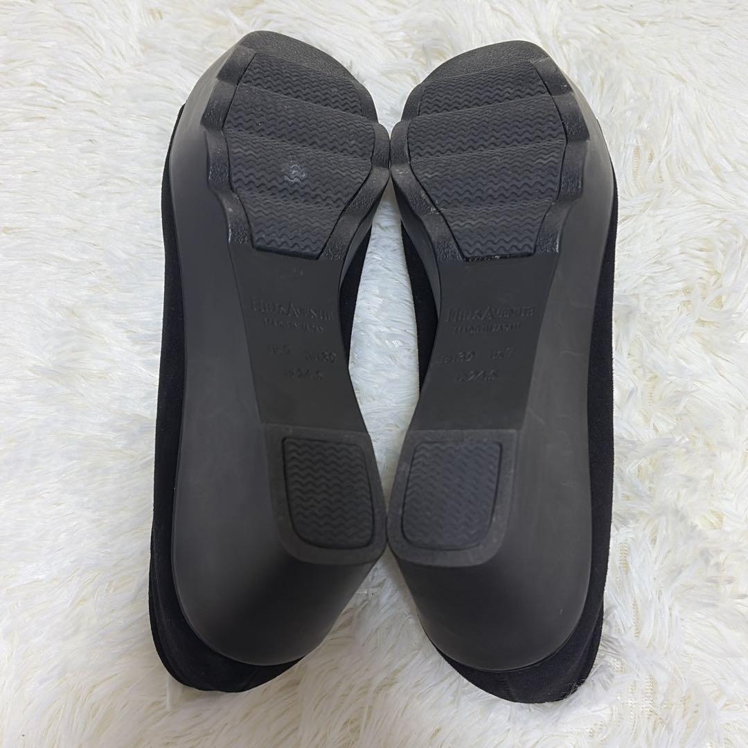 【美品】HILLS AVENUE ヒルズアベニュー スエード パンプス 24.5