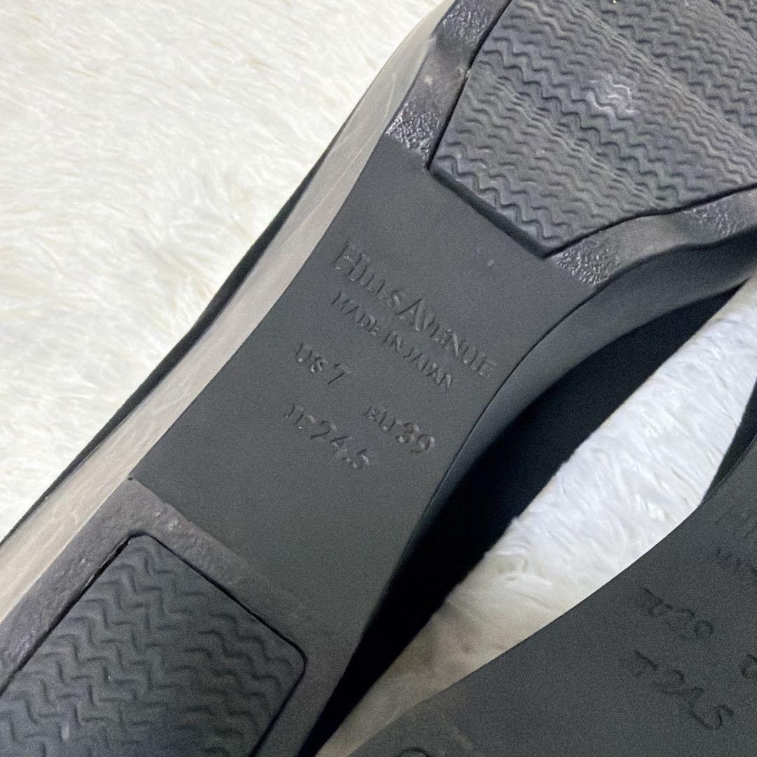 【美品】HILLS AVENUE ヒルズアベニュー スエード パンプス 24.5