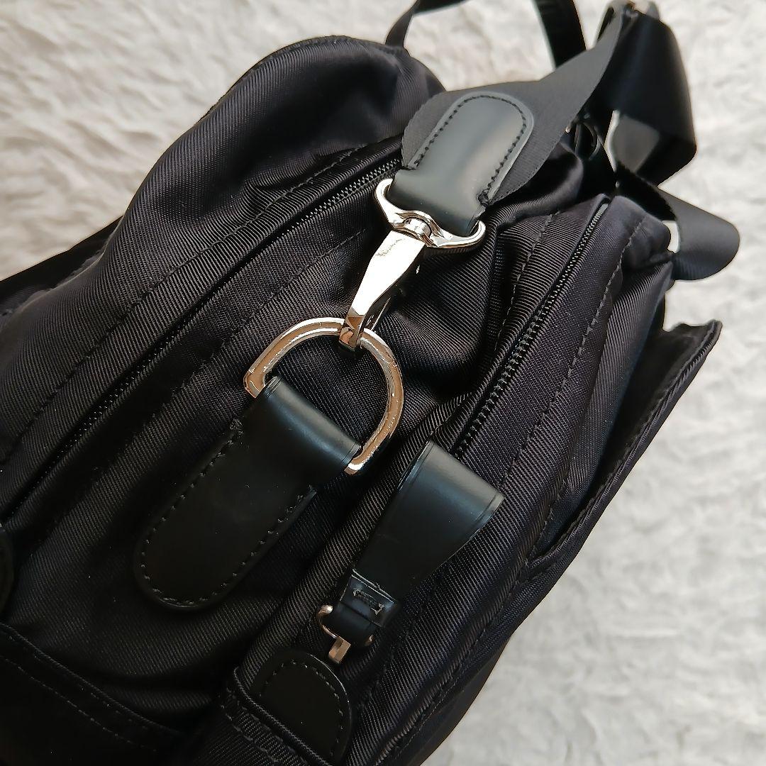 【美品】【agnes b.】2WAY ボストン　ショルダーバッグ　ブラック