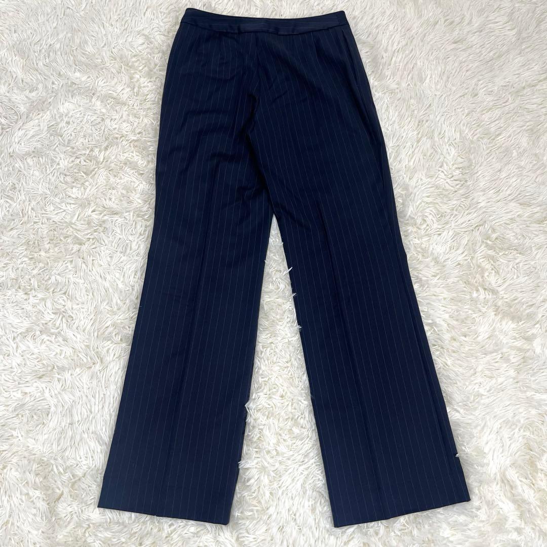 美品　ブルックスブラザーズ　パンツスーツ L 背抜き　ストライプ　1B ビジネス