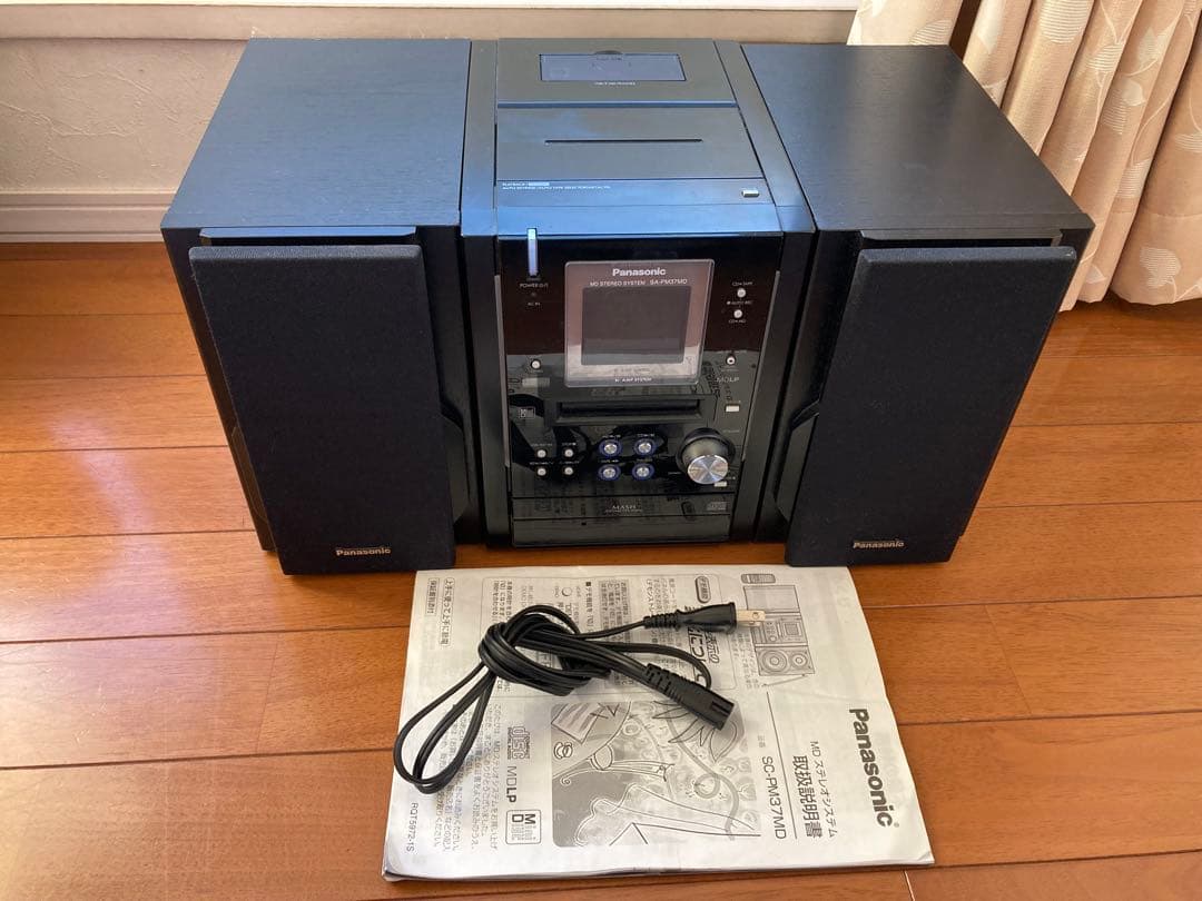 Panasonic SC-PM37MD MDステレオ　ブラック