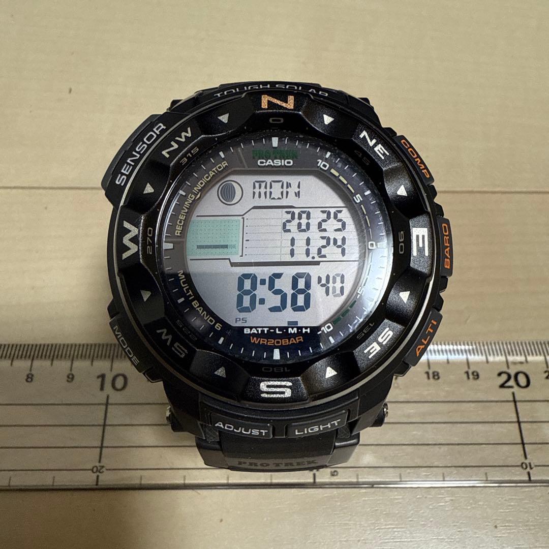 極美品 CASIO PROTREK PRW-2500 電波ソーラー 箱付き