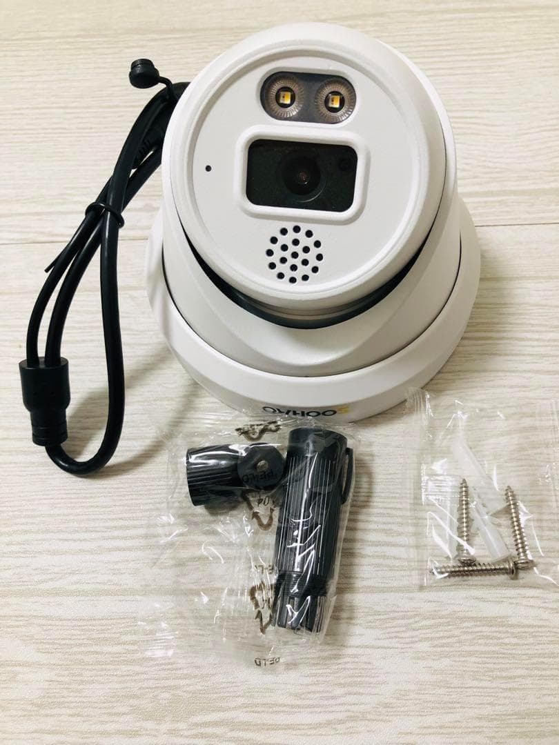 ⭐️高機能⭐️防犯カメラ 監視カメラ ２台 800万画素 通話 カラー暗視