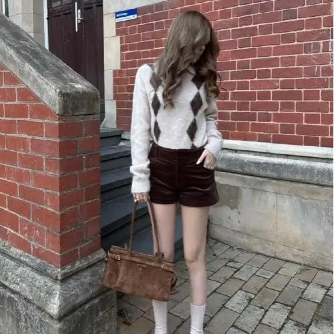 【THE TOE新品】Marien Argyle Knit(beige/S)