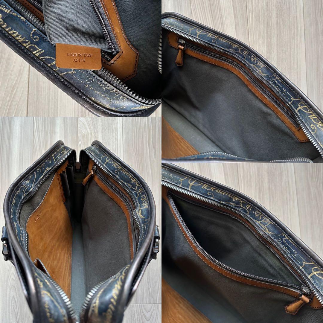 K*♡様 特注70万 ベルルッティ アンジュールミニ バッグ ブルー ゴールデン