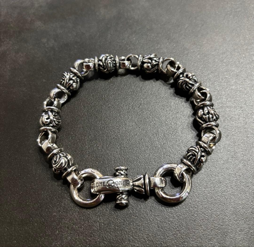 VINTAGE シルバー ビーズデザイン ブレスレット