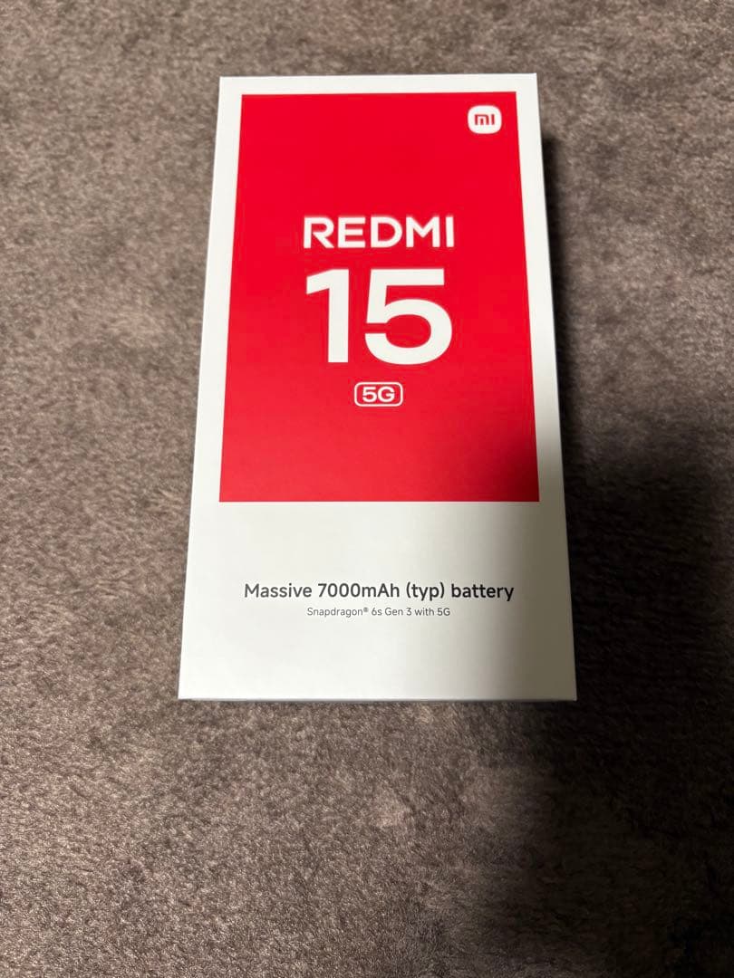 Xiaomi Redmi 15 5G Midnight Black 本体