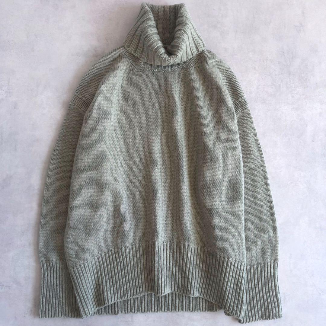 極美品▲定価3万▲GALERIE VIE ファインウール ハイネックプルオーバー