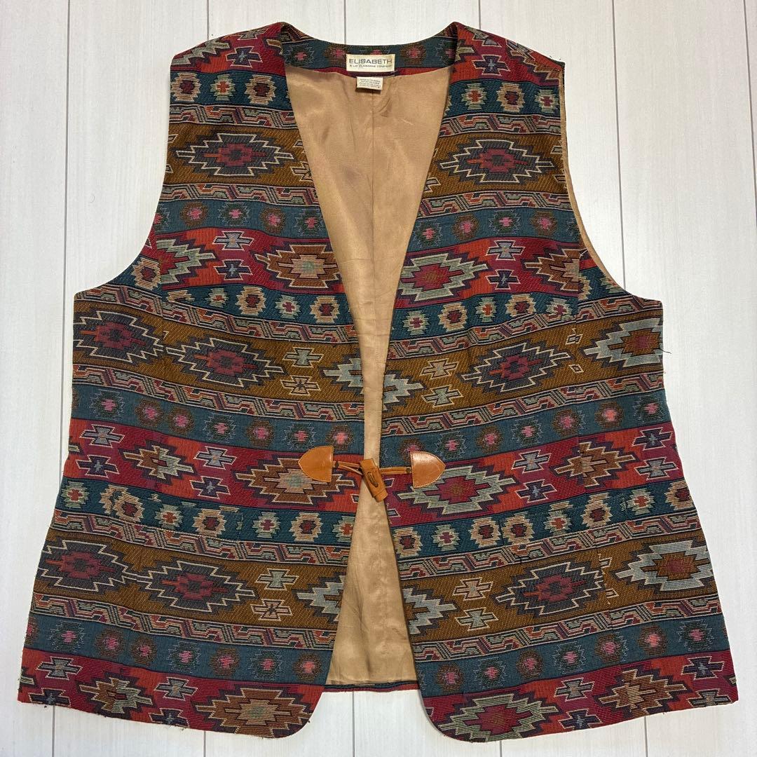 90'sビンテージ古着！ELISABETH A LIZ CLAIBONE ベスト