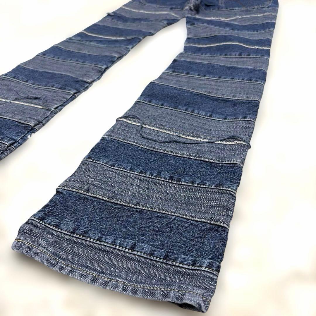 [新品未使用] HYSTERIC GLAMOUR スクラッチフレアデニムパンツ