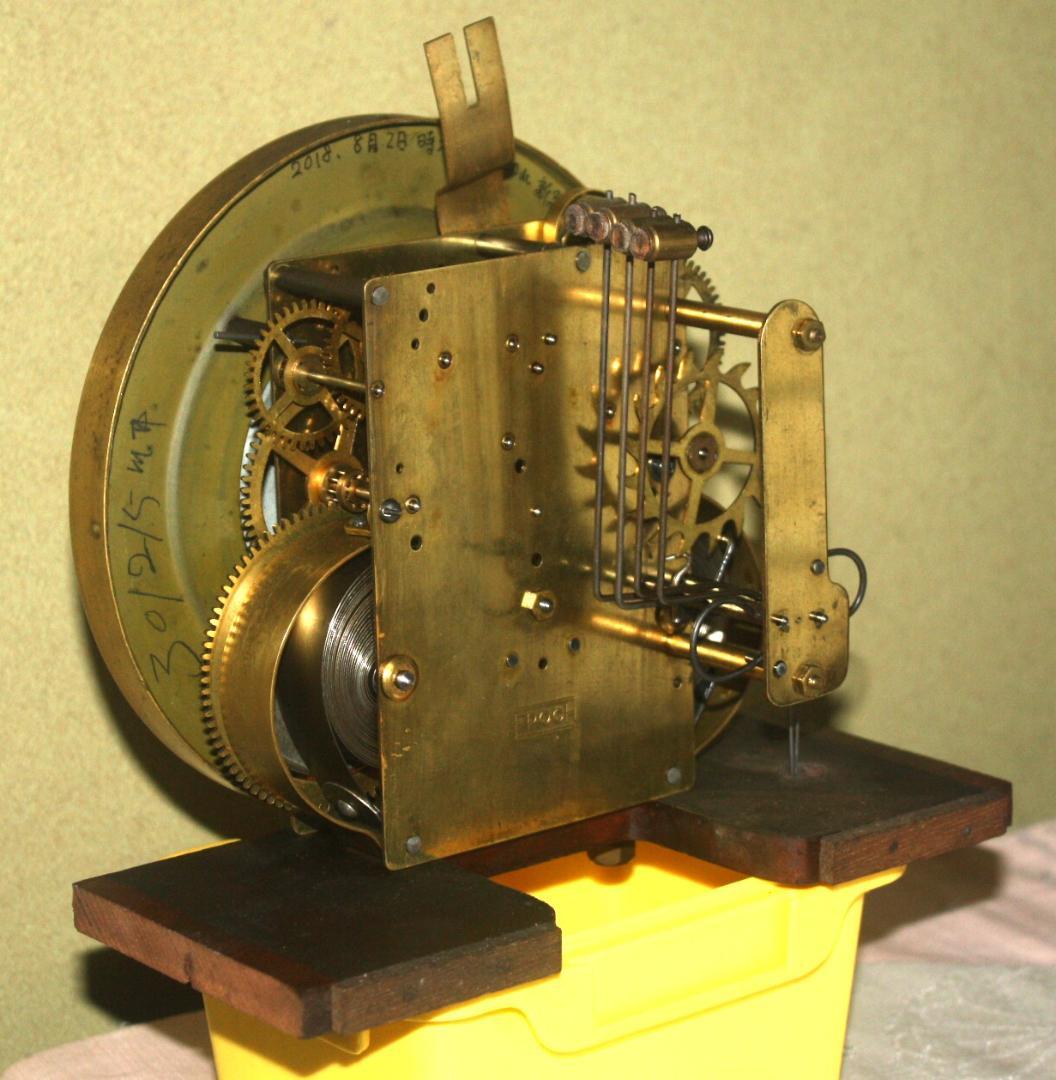 可動品 中型 EPOCH 今津時計 アンティーク 柱時計 掛時計 ２打打ち