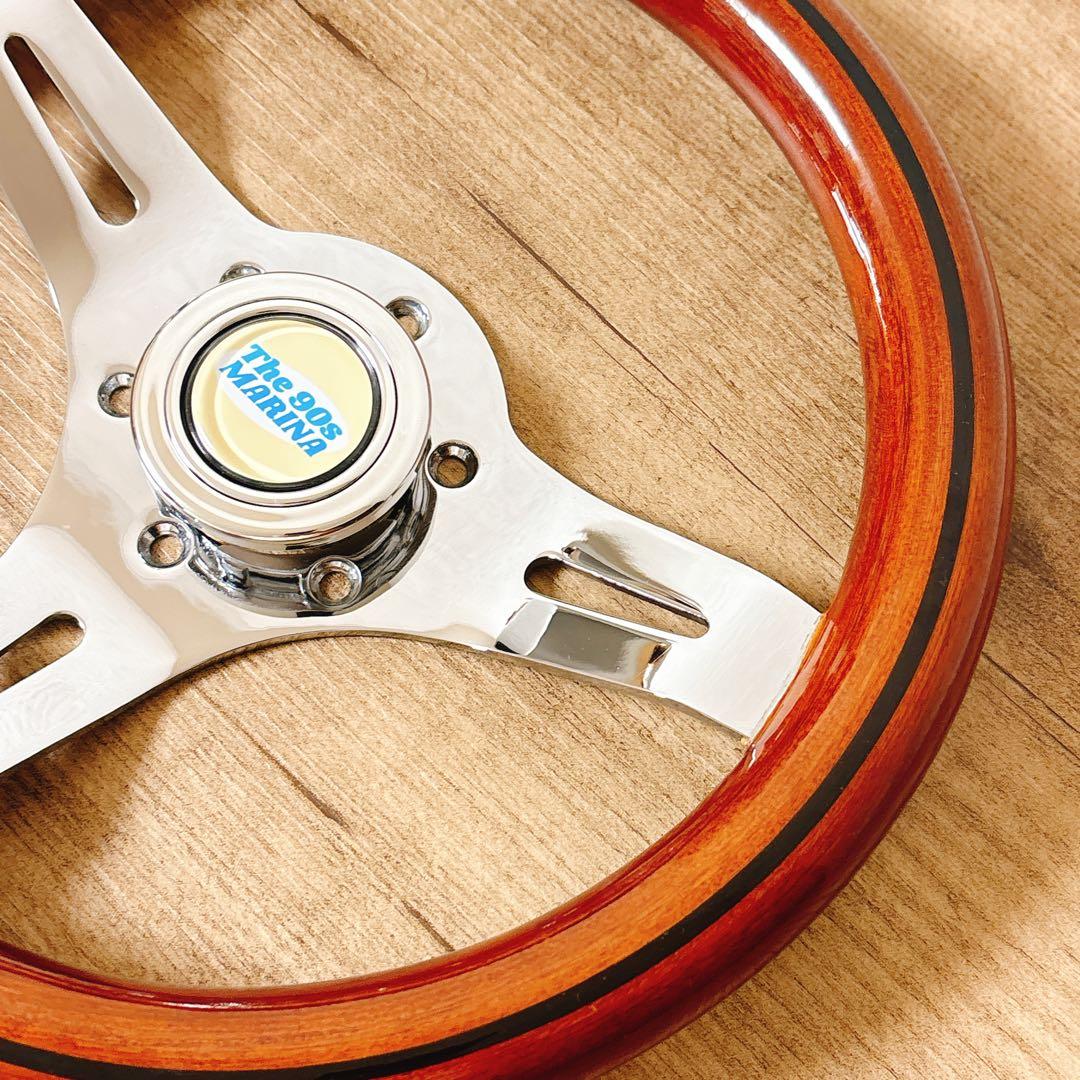 ウッドハンドル　ウッドステアリング　小径　29Φ USDM 旧車　アメリカン