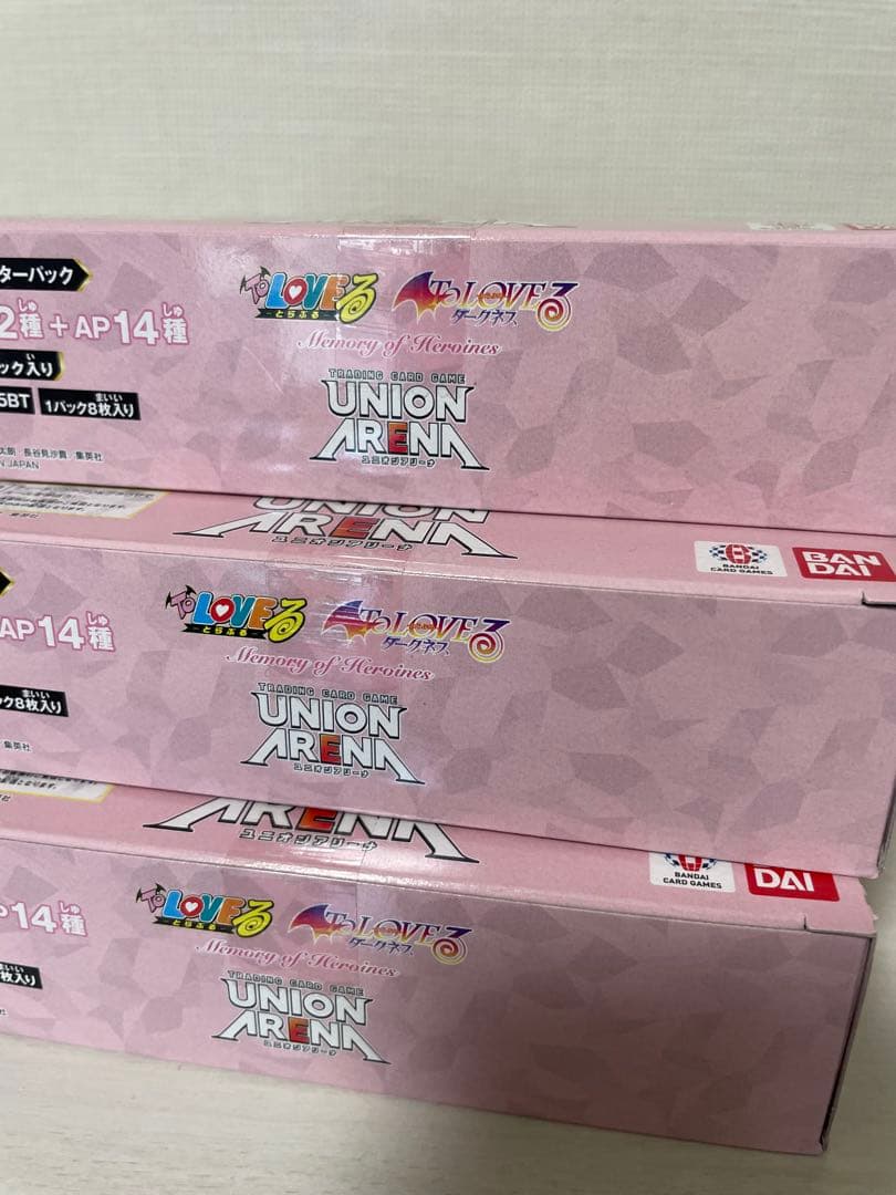 UNION ARENA ユニアリ ToLOVEる とらぶる　未開封 3BOX