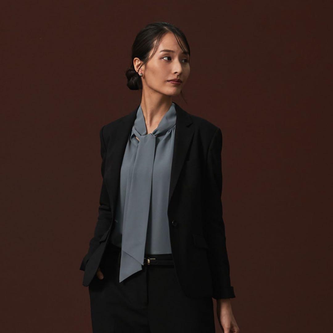 洗えるストレッチセットアップ カルゼ ノッチジャケット