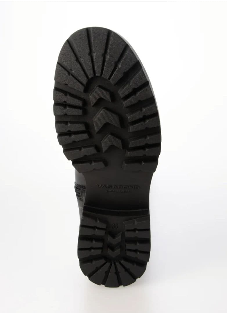 VAGABOND☆2025ラウンドトゥタンクソールロングブーツ 38 黒