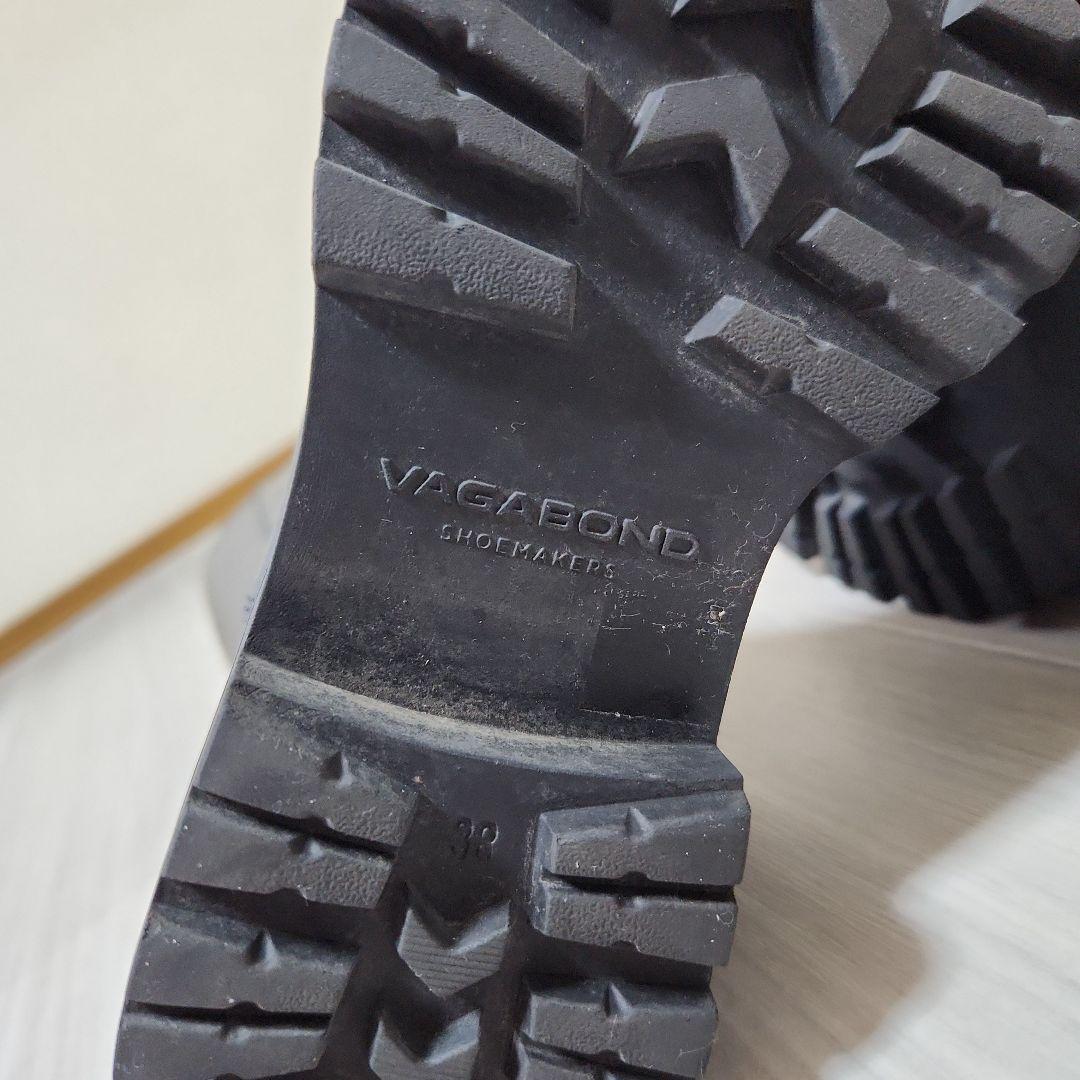 VAGABOND☆2025ラウンドトゥタンクソールロングブーツ 38 黒