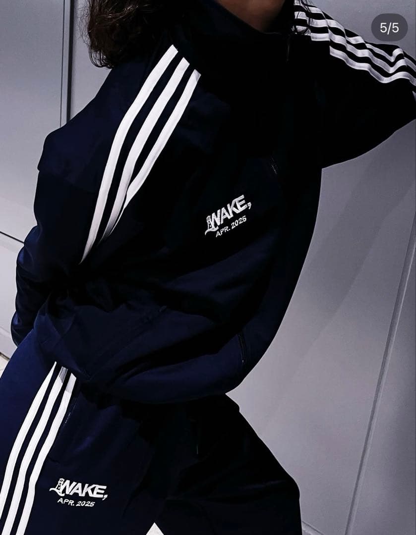 WAKE sapporo adidas ジャージ L、Mブラック 上下セット