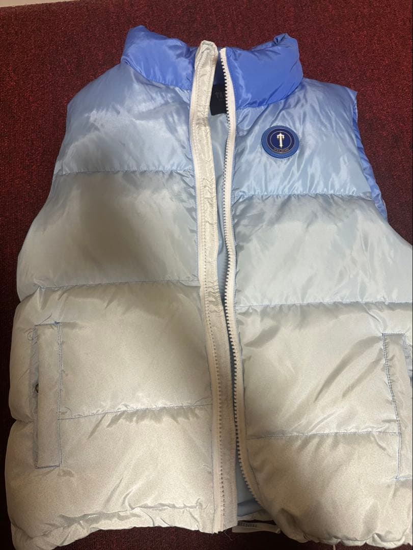 TRAPSTAR 青と白のベスト Lサイズ